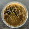 Munt - I love you roos - Lucky coin - Goud - 2