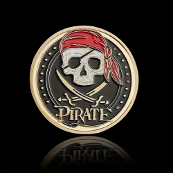 Munten Display - Pirate - Schatkaart - Goud - 4