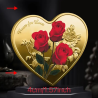 Munt - Hart 3 Rozen - I Love You Teksten - Goud - Afmetingen