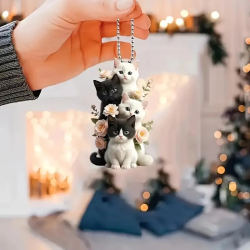 2D Acryl Hanger - 4 kittens - 2