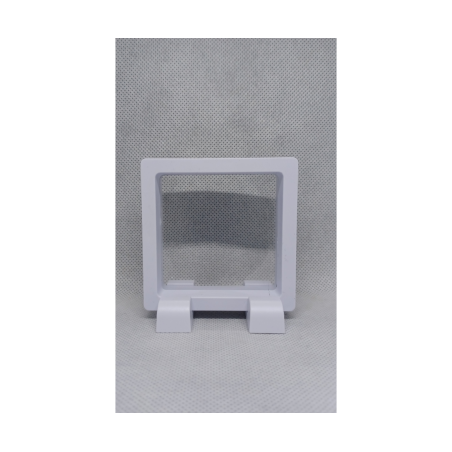 Vierkante Witte Munten Display 7x7 cm - 7,5 cm Hoog