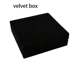 Zwarte velvet box voor 4 cm munt - 2