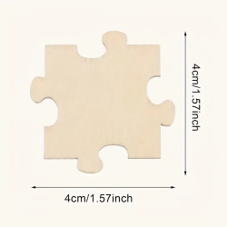 Sanders 2D figuur - Houten Puzzelstuk  4 cm - Afmetingen