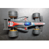 Sanders 3D autootje - F1 Raceauto - Grijs Zwart Rood Wit Oranje - 3