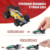 Sanders 3D autootje - F1 Raceauto - Vlammen Zwart - Afmetingen