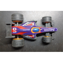 Sanders 3D autootje - F1 Raceauto - Paars Zwart Rood Wit Oranje - 3