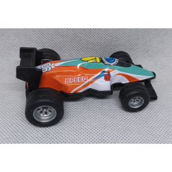 Sanders 3D autootje - F1 Raceauto - Oranje Wit Mint Groen Zwart Grijs