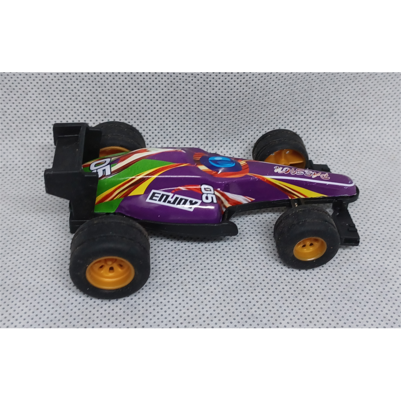 Sanders 3D autootje - F1 Raceauto - Paars Zwart Groen Wit Oranje