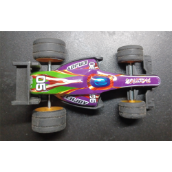 Sanders 3D autootje - F1 Raceauto - Paars Zwart Groen Wit Oranje - 3