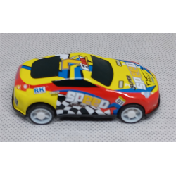 Sanders 3D autootje - Raceauto - Geel Rood