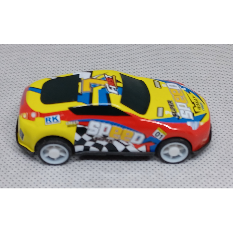 Sanders 3D autootje - Raceauto - Geel Rood