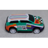 Sanders 3D autootje - Race Bus - Mint Groen Wit Oranje