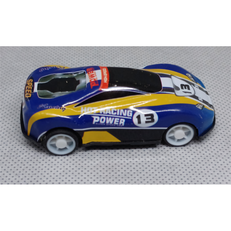 Sanders 3D autootje - Raceauto - Blauw Geel Zwart