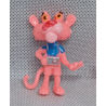 Sanders 3D mini figuur - Roze Panter met blauwe t-shirt en camera