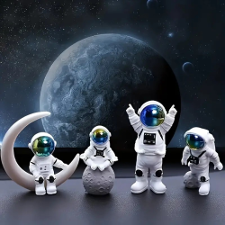 Sanders 3D mini figuur - Astronaut op maan - set