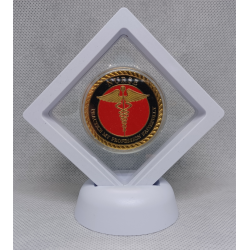 Witte Display 7x7 met Munt - Nurse - Tekst - Goud