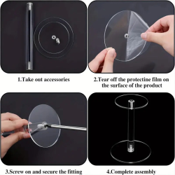 Standaard - Acryl Display Riser 13 cm - instructies