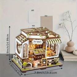 Sanders 3D mini figuur - Poppenhuis Kit - Dierenwinkel - Afmetingen