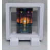 XXI The World - Vierkante Witte Display 7x7 Met Tarot Sticker