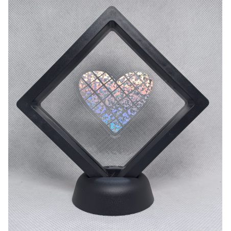 Blokken Hart - Zwarte Display 9x9 met sticker - Reflector