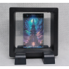 XVI The Tower - Vierkante Zwarte Display 7x7 met tarot sticker