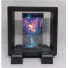 Nine of Cups - Vierkante Zwarte Display 7x7 met tarot sticker