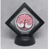 Roze Boom - Zwarte Display 7x7 met sticker