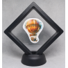 Luchtballon - Zwarte Display 9x9 met steampunk sticker