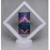 Piramide Berg - Witte Display 9x9 met een landschap sticker