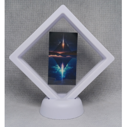 Licht Piramide - Witte Display 9x9 met een landschap sticker