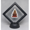 Kerstboom Kleine Ster - Zwarte Display 9x9 met kerst sticker