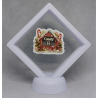 Bord Candy Greenhouse - Witte Display 9x9 met een kerst sticker