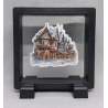 Kerst Straat - Vierkante Zwarte Display 9x9 met kerst sticker