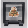 Beer Groene Jas - Vierkante Zwarte Display 9x9 met kerst sticker