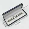 Luxe metalen pen set met geschenkdoos op maat gemaakt - afmetingen