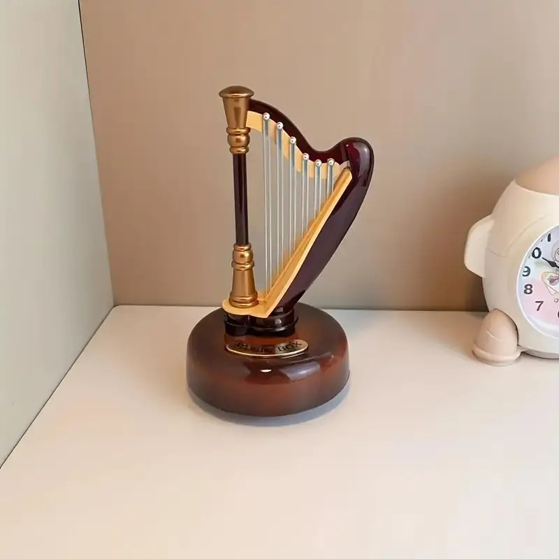 Muziekdoos - Harp 17 cm