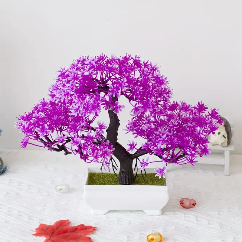 Bonsai Nep - Paarse bloemen 26 x 18,5 cm