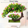 Bonsai - C met roze bloemen 19 cm - Afbeeldingen