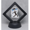 Blauwe Verf Danser - Zwarte Display 7x7 met Banksy sticker