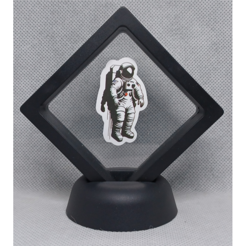 Astronaut - Zwarte Display 7x7 met Banksy sticker