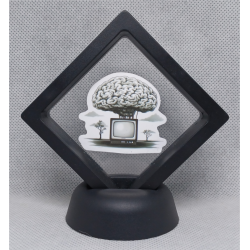 Brain TV - Zwarte Display 7x7 met Banksy sticker