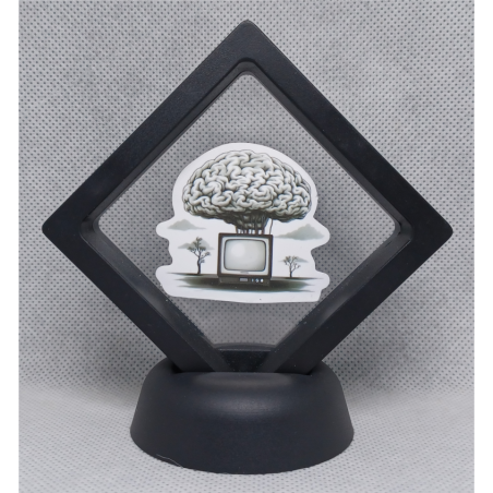 Brain TV - Zwarte Display 7x7 met Banksy sticker