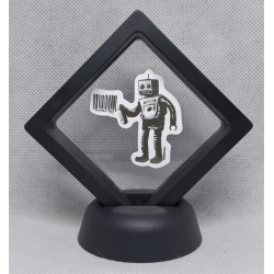 Robot Code - Zwarte Display 7x7 met Banksy sticker