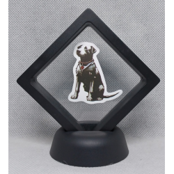 Hond - Zwarte Display 7x7 met Banksy sticker