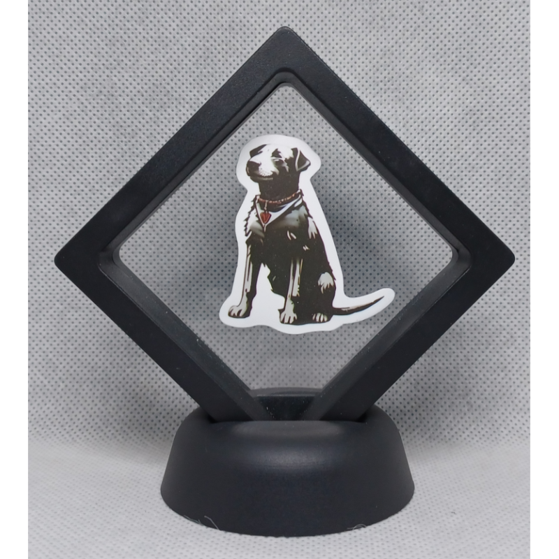 Hond - Zwarte Display 7x7 met Banksy sticker