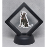 Hond - Zwarte Display 7x7 met Banksy sticker