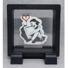 Love TV - Vierkante Zwarte Display 7x7 met Banksy sticker