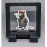 Kapitein Rat - Vierkante Zwarte Display 7x7 met Banksy sticker