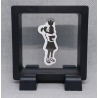 Lovebom - Vierkante Zwarte Display 7x7 met Banksy sticker