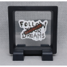 Dreams Cancelled - Vierkante Zwarte Display 7x7 met Banksy sticker